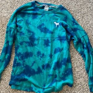 pink victoria’s secret crew neck